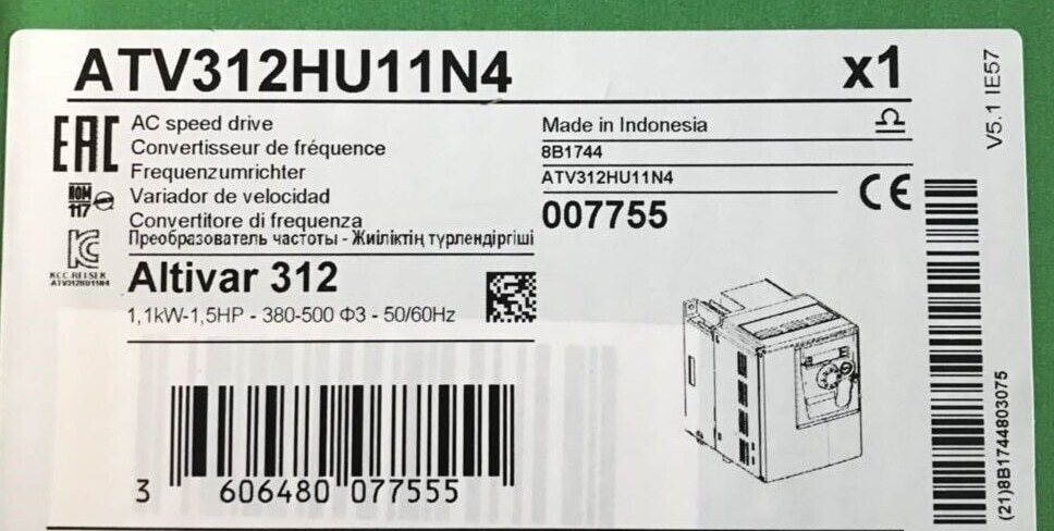 ο  ATV312HU11N4